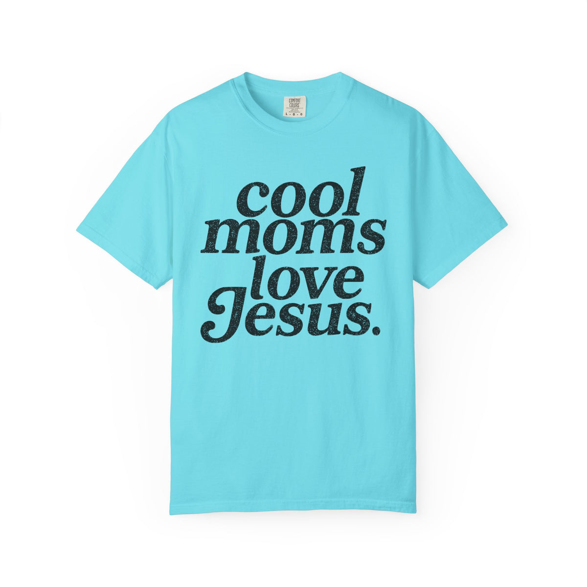 Cool Moms Love Jesus, Vintage - Comfort Colors | Trendy Women's T-Shirt. Direct to Garment. Printed & Shipped in the USA. Unisex Sizes.