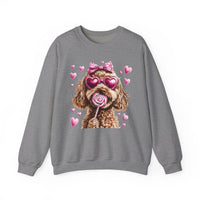Goldendoodle Love – Gildan Heavy Blend | Trendy Women’s Soft Sweatshirt. Direct to Garment. Printed & Shipped in the USA. Unisex Sizes.