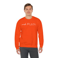 Made For More, Ephesians 2:10 – Gildan Heavy Blend | Trendy Women’s and Men's Soft Sweatshirt. Direct to Garment. Printed & Shipped in the USA. Unisex Sizes.