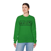 Senior Class Friends "Our Final Chapter" Graduation Class of 2026 – Gildan Heavy Blend | Trendy Women’s and Men's Soft Sweatshirt. Direct to Garment. Printed & Shipped in the USA. Unisex Sizes.