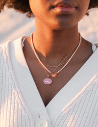 "WWJD" What Would Jesus Do - Pink Necklace Set