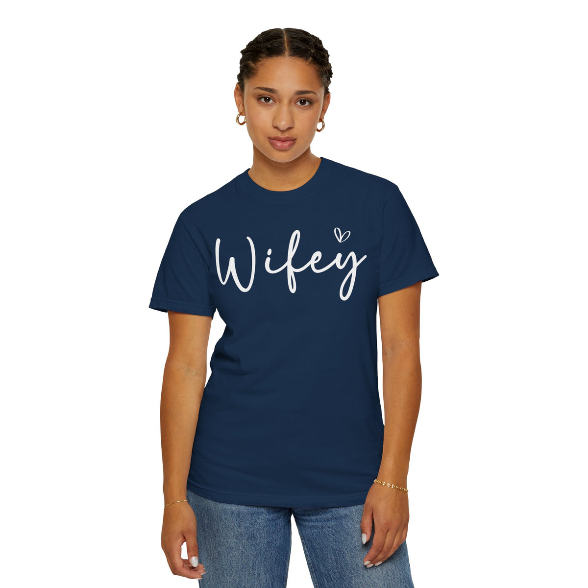Wifey - Comfort Colors | Trendy Women's T-Shirt. Direct to Garment. Printed & Shipped in the USA. Unisex Sizes.