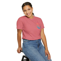 Sun Salt Sand, Beach Sunset - Front & Back Print - Comfort Colors | Trendy Women's and Men's T-Shirt. Direct to Garment. Printed & Shipped in the USA. Unisex Sizes.