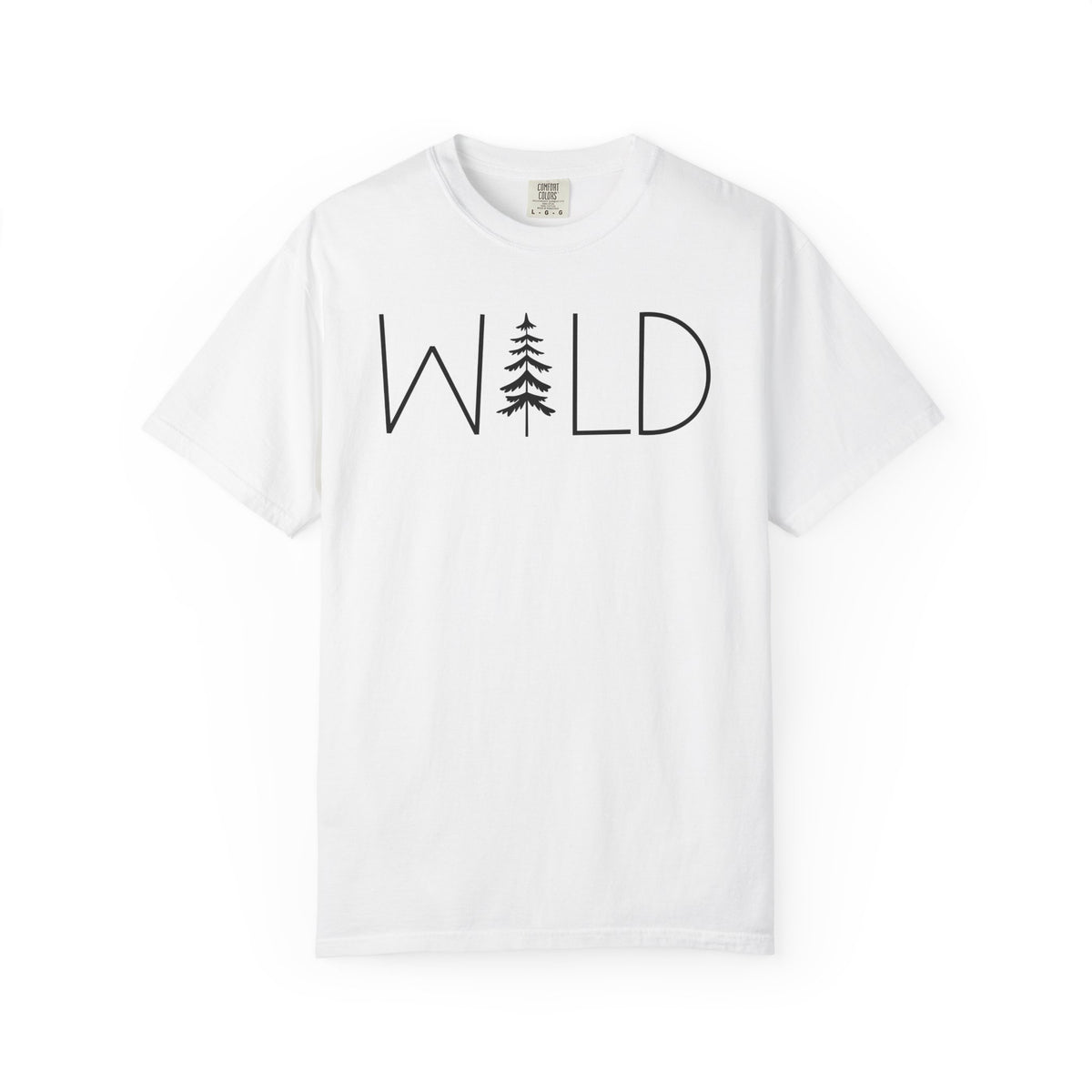 Wild Graphic, Nature, Pine Tree, Adventure - Comfort Colors | Trendy Men's and Women's T-Shirt. Direct to Garment. Printed & Shipped in the USA. Unisex Sizes.