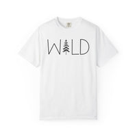 Wild Graphic, Nature, Pine Tree, Adventure - Comfort Colors | Trendy Men's and Women's T-Shirt. Direct to Garment. Printed & Shipped in the USA. Unisex Sizes.