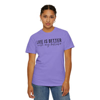 Life Is Better With My Besties - Comfort Colors | Trendy Women's T-Shirt. Direct to Garment. Printed & Shipped in the USA. Unisex Sizes.