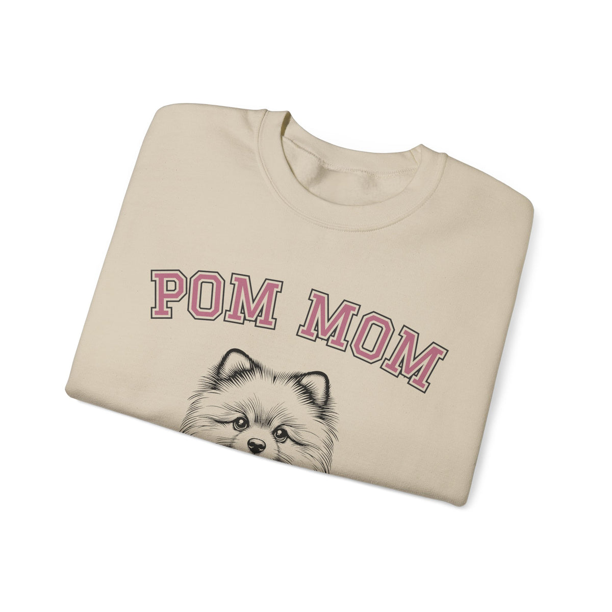 Pom Mom, Varsity – Gildan Heavy Blend | Trendy Women’s Soft Sweatshirt. Direct to Garment. Printed & Shipped in the USA. Unisex Sizes.