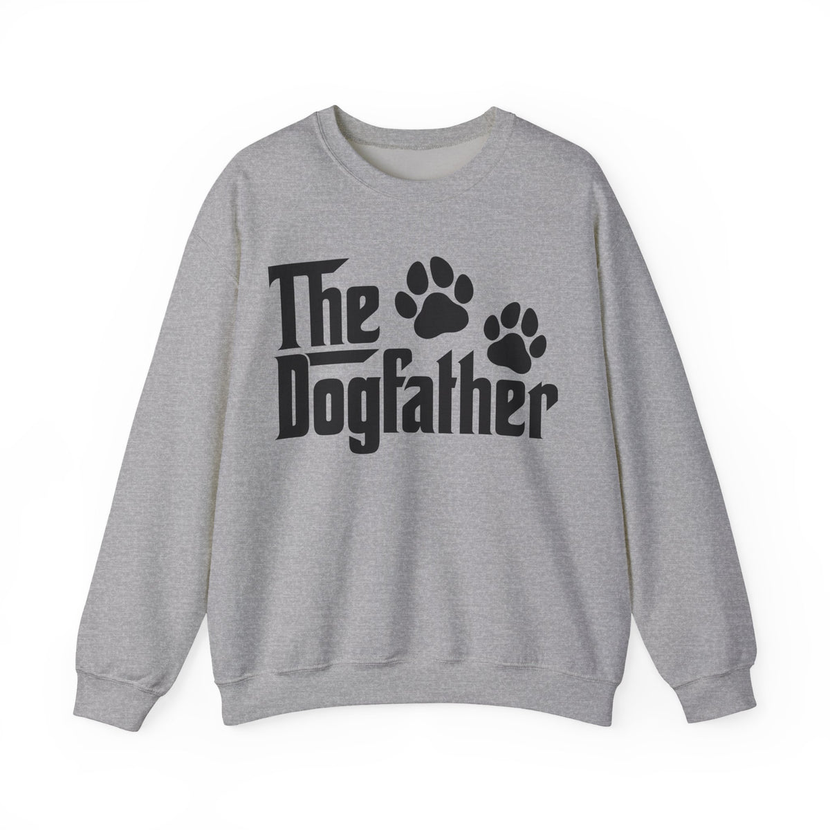 The DogFather – Gildan Heavy Blend | Trendy Men's Soft Sweatshirt. Direct to Garment. Printed & Shipped in the USA. Unisex Sizes.