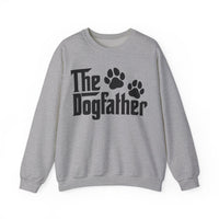 The DogFather – Gildan Heavy Blend | Trendy Men's Soft Sweatshirt. Direct to Garment. Printed & Shipped in the USA. Unisex Sizes.