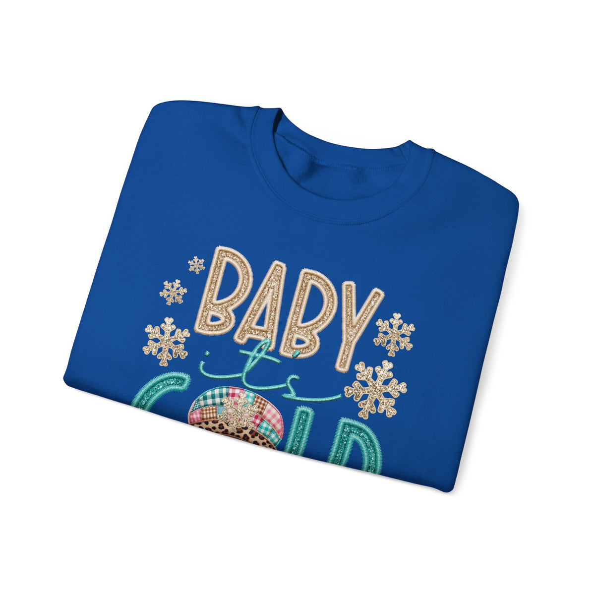 Baby It's Cold Outside Snowman – Gildan Heavy Blend | Trendy Women’s Soft Sweatshirt. Direct to Garment. Printed & Shipped in the USA. Unisex Sizes.