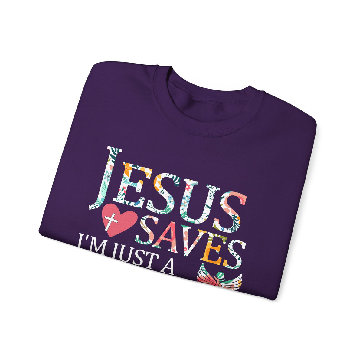 Jesus Saves - Healthcare Worker Lending My Hand – Gildan Heavy Blend | Trendy Women’s Soft Sweatshirt. Direct to Garment. Printed & Shipped in the USA. Unisex Sizes.