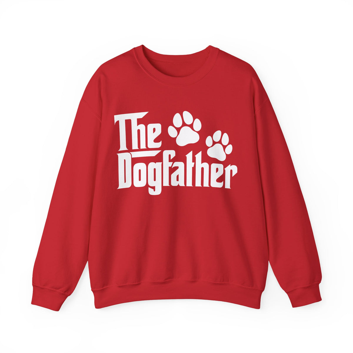 The DogFather – Gildan Heavy Blend | Trendy Men's Soft Sweatshirt. Direct to Garment. Printed & Shipped in the USA. Unisex Sizes.