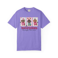 Dachshund Through the Snow - Comfort Colors | Trendy Women's T-Shirt. Direct to Garment. Printed & Shipped in the USA. Unisex Sizes.
