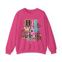 His Way Is Better, Patchwork – Gildan Heavy Blend | Trendy Women’s Soft Sweatshirt. Direct to Garment. Printed & Shipped in the USA. Unisex Sizes.
