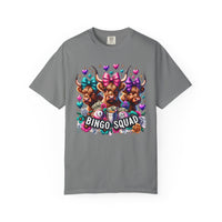 Cute Highland Cows Bingo Squad - Comfort Colors | Trendy Women's T-Shirt. Direct to Garment. Printed & Shipped in the USA. Unisex Sizes.