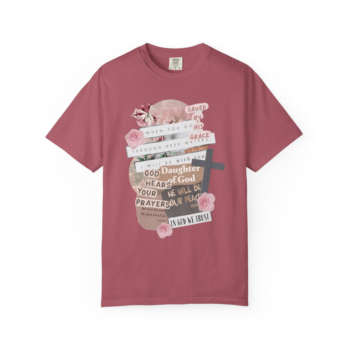 Christian Scrapbook - Comfort Colors | Trendy Women's T-Shirt. Direct to Garment. Printed & Shipped in the USA. Unisex Sizes.