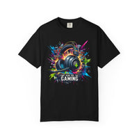Gaming Headset I Can't Hear You, I'm Gaming - Comfort Colors | Trendy Men's And Women's T-Shirt. Direct to Garment. Printed & Shipped in the USA. Unisex Sizes.