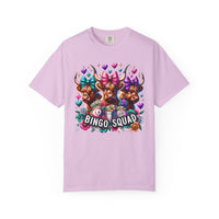 Cute Highland Cows Bingo Squad - Comfort Colors | Trendy Women's T-Shirt. Direct to Garment. Printed & Shipped in the USA. Unisex Sizes.