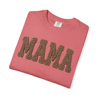 Mama, Faux Knit - Comfort Colors | Trendy Women's T-Shirt. Direct to Garment. Printed & Shipped in the USA. Unisex Sizes.