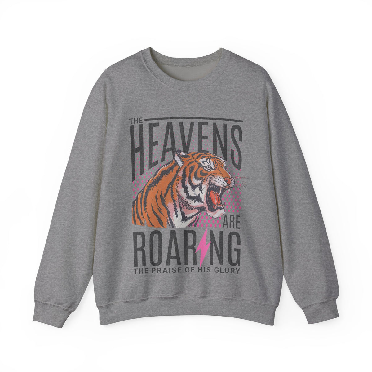 The Heavens Are Roaring, Vintage – Gildan Heavy Blend | Trendy Women’s Soft Sweatshirt. Direct to Garment. Printed & Shipped in the USA. Unisex Sizes.