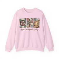 A Lot Can Happen In 3 Days - He is Risen – Gildan Heavy Blend | Trendy Women’s Soft Sweatshirt. Direct to Garment. Printed & Shipped in the USA. Unisex Sizes.