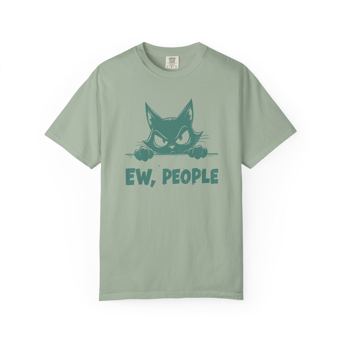 Ew People, Grumpy Cat - Comfort Colors | Funny Unisex T-Shirt. Direct to Garment. Printed & Shipped in the USA. Unisex Sizes.