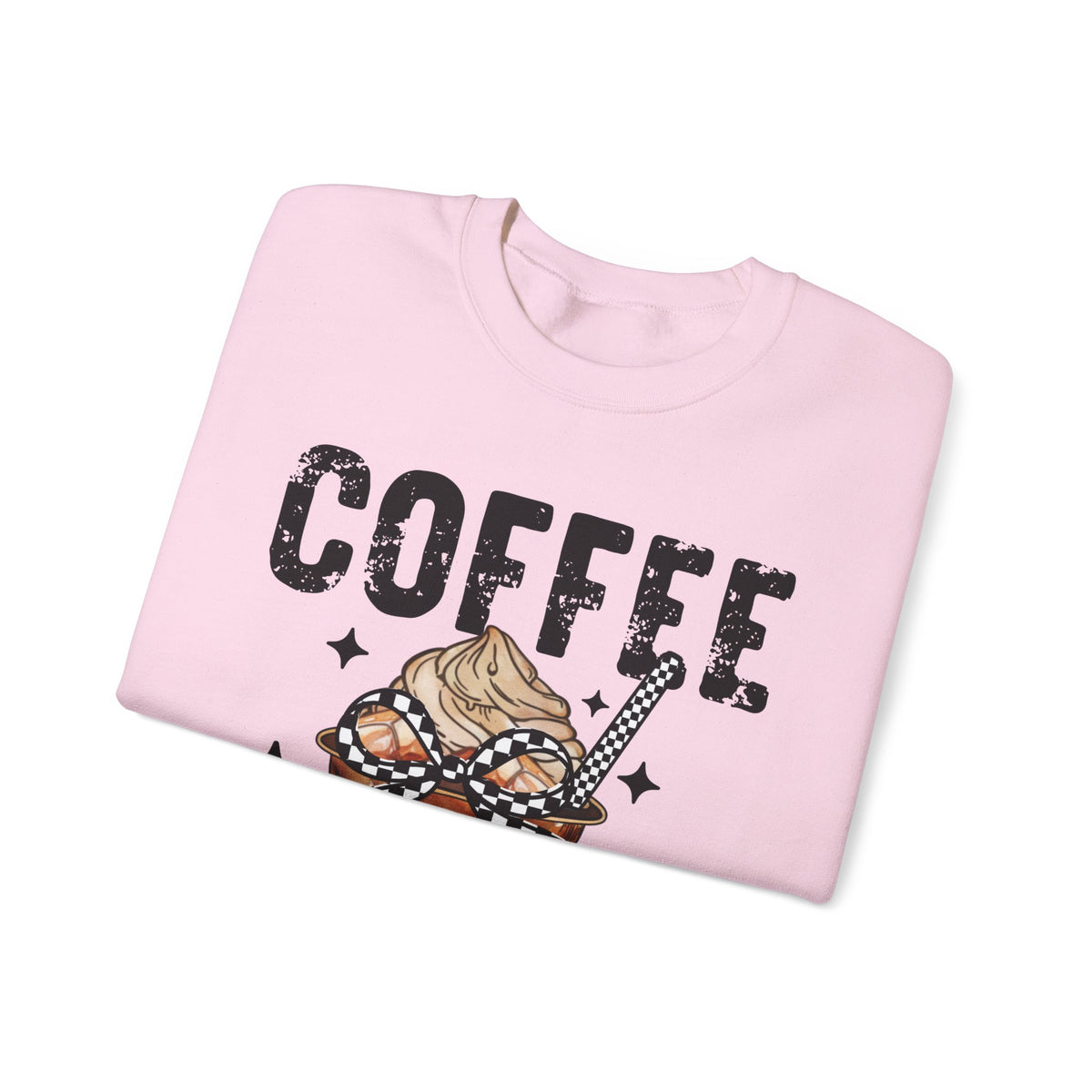 Coffee Changes Everything, Iced Coffee, Coffee Lovers – Gildan Heavy Blend | Trendy Women’s Soft Sweatshirt. Direct to Garment. Printed & Shipped in the USA. Unisex Sizes.