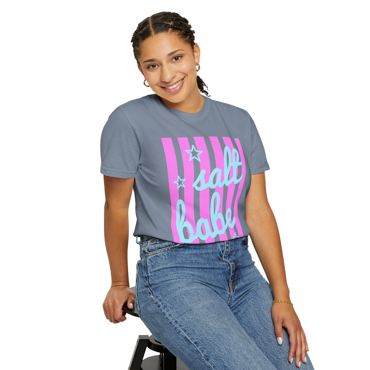 Salt Babe - Comfort Colors | Trendy Women's T-Shirt. Direct to Garment. Printed & Shipped in the USA. Unisex Sizes.