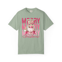 Merry Christmas — Cute Pink Bubblegum Nutcracker  - Comfort Colors | Trendy Women's T-Shirt. Direct to Garment. Printed & Shipped in the USA. Unisex Sizes.