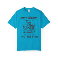 Kitty Biscuits Bakery - Comfort Colors | Trendy Women's and Men's T-Shirt. Direct to Garment. Printed & Shipped in the USA. Unisex Sizes.