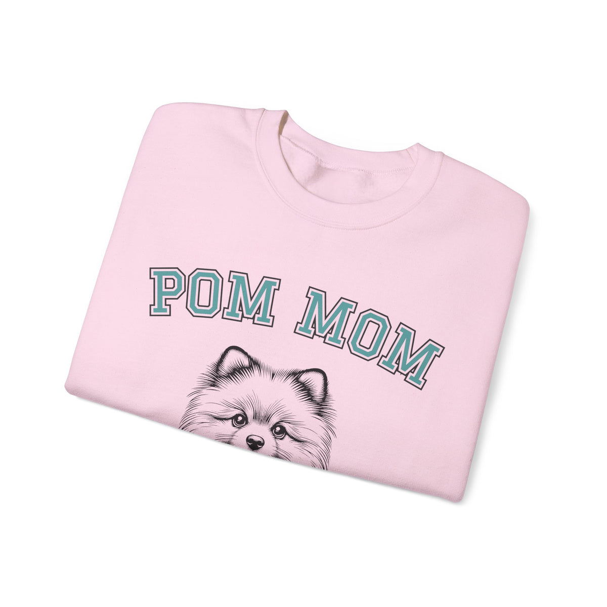 Pom Mom, Varsity – Gildan Heavy Blend | Trendy Women’s Soft Sweatshirt. Direct to Garment. Printed & Shipped in the USA. Unisex Sizes.