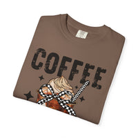 Coffee Changes Everything, Iced Coffee, Coffee Lovers - Comfort Colors | Trendy Women's T-Shirt. Direct to Garment. Printed & Shipped in the USA. Unisex Sizes.