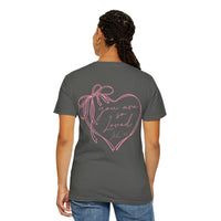 You Are So Loved, Christian Faith - Front & Back Printed - Comfort Colors | Trendy Women's T-Shirt. Direct to Garment. Printed & Shipped in the USA. Unisex Sizes.