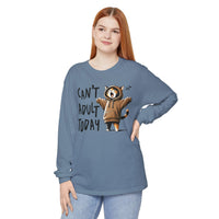 Can’t Adult Today, Cat - Comfort Colors | Trendy Women's and Men's Long Sleeve T-Shirt. Direct to Garment. Printed & Shipped in the USA. Unisex Sizes.