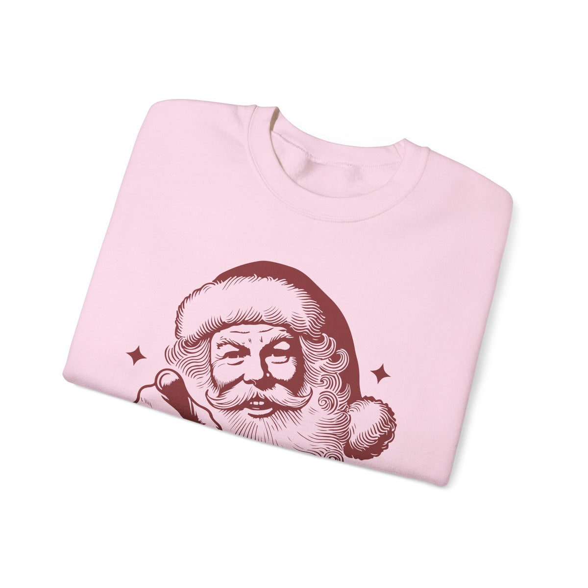 Vintage Santa "You Ain't Gettin' Shit" Funny Christmas – Gildan Heavy Blend | Trendy Women’s and Men's Soft Sweatshirt. Direct to Garment. Printed & Shipped in the USA. Unisex Sizes.