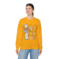 Blessed By God, Spoiled By My Husband, Protected By Both – Gildan Heavy Blend | Trendy Women’s Soft Sweatshirt. Direct to Garment. Printed & Shipped in the USA. Unisex Sizes.