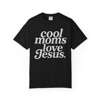 Cool Moms Love Jesus, Vintage - Comfort Colors | Trendy Women's T-Shirt. Direct to Garment. Printed & Shipped in the USA. Unisex Sizes.