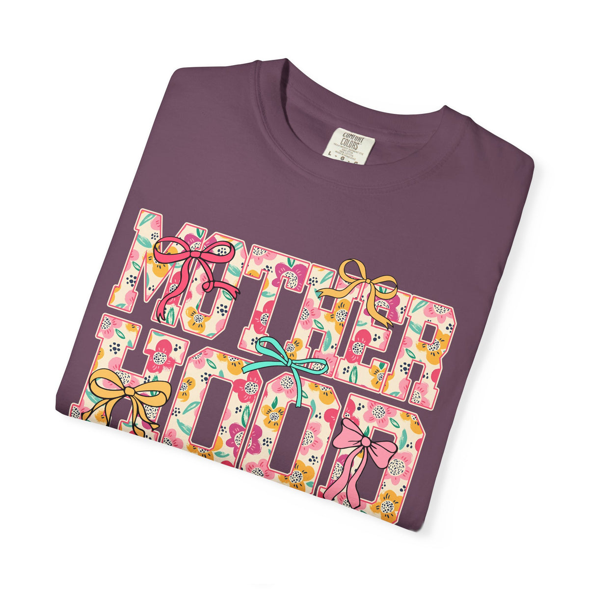 Motherhood - Comfort Colors | Trendy Women's T-Shirt. Direct to Garment. Printed & Shipped in the USA. Unisex Sizes.