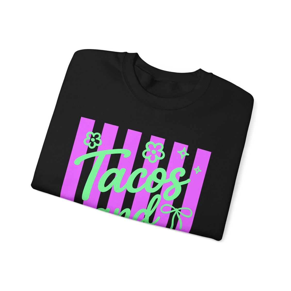 Tacos and Margs – Gildan Heavy Blend | Trendy Women’s Soft Sweatshirt. Direct to Garment. Printed & Shipped in the USA. Unisex Sizes.