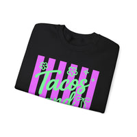 Tacos and Margs – Gildan Heavy Blend | Trendy Women’s Soft Sweatshirt. Direct to Garment. Printed & Shipped in the USA. Unisex Sizes.