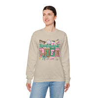 Receptionist Life – Gildan Heavy Blend | Trendy Women’s Soft Sweatshirt. Direct to Garment. Printed & Shipped in the USA. Unisex Sizes.