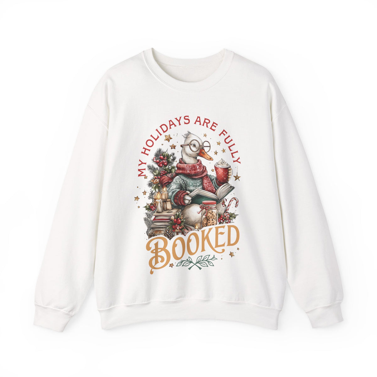 My Holidays are Fully Booked – Gildan Heavy Blend | Trendy Women’s Soft Sweatshirt. Direct to Garment. Printed & Shipped in the USA. Unisex Sizes.