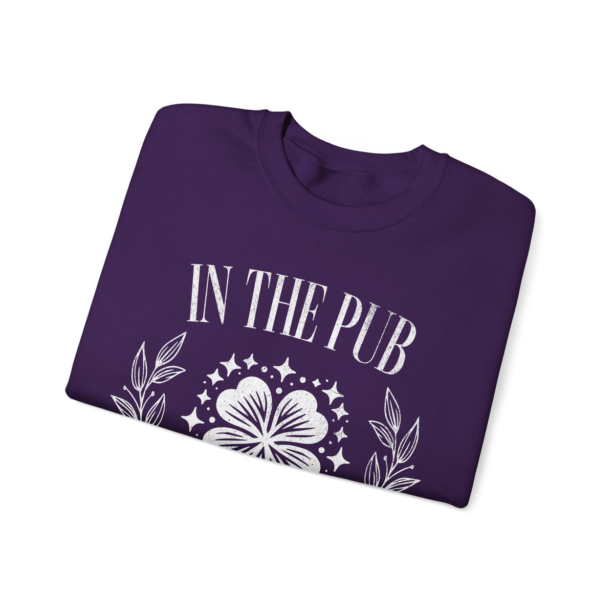 In the Pub We All Fam, Vintage – Gildan Heavy Blend | Trendy Women’s and Men's Soft Sweatshirt. Direct to Garment. Printed & Shipped in the USA. Unisex Sizes.