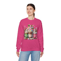 Hot Chocolate Mugs Christmas Hot Cocoa – Gildan Heavy Blend | Trendy Women’s Soft Sweatshirt. Direct to Garment. Printed & Shipped in the USA. Unisex Sizes.