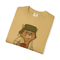 Litter's Full, Funny Cat - Comfort Colors | Trendy Men's and Women's T-Shirt. Direct to Garment. Printed & Shipped in the USA. Unisex Sizes.