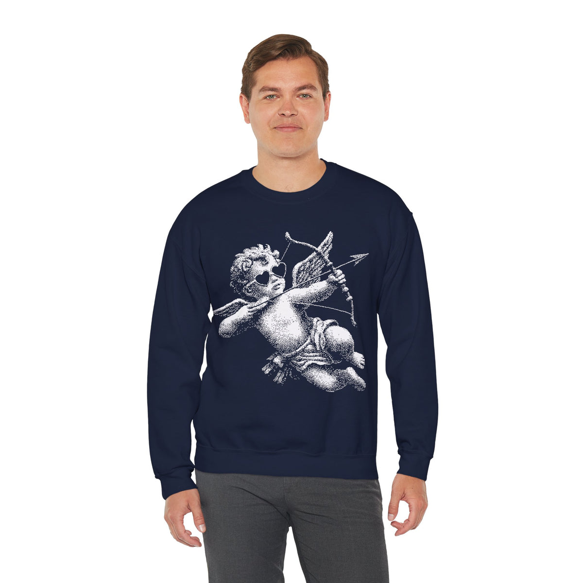 Cupid Baby, Vintage – Gildan Heavy Blend | Trendy Women’s and Men's Soft Sweatshirt. Direct to Garment. Printed & Shipped in the USA. Unisex Sizes.