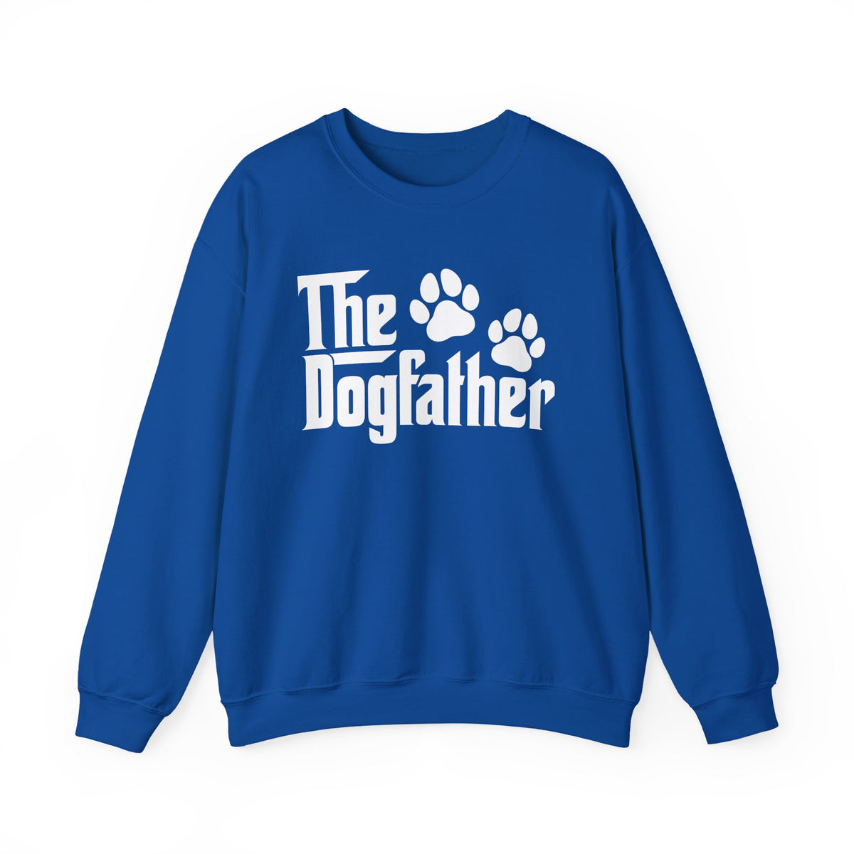 The DogFather – Gildan Heavy Blend | Trendy Men's Soft Sweatshirt. Direct to Garment. Printed & Shipped in the USA. Unisex Sizes.