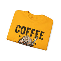 Coffee Changes Everything, Iced Coffee, Coffee Lovers – Gildan Heavy Blend | Trendy Women’s Soft Sweatshirt. Direct to Garment. Printed & Shipped in the USA. Unisex Sizes.