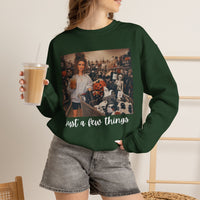 Just A Few Things - Halloween Shopping – Gildan Heavy Blend | Trendy Women’s Soft Sweatshirt. Direct to Garment. Printed & Shipped in the USA. Unisex Sizes.