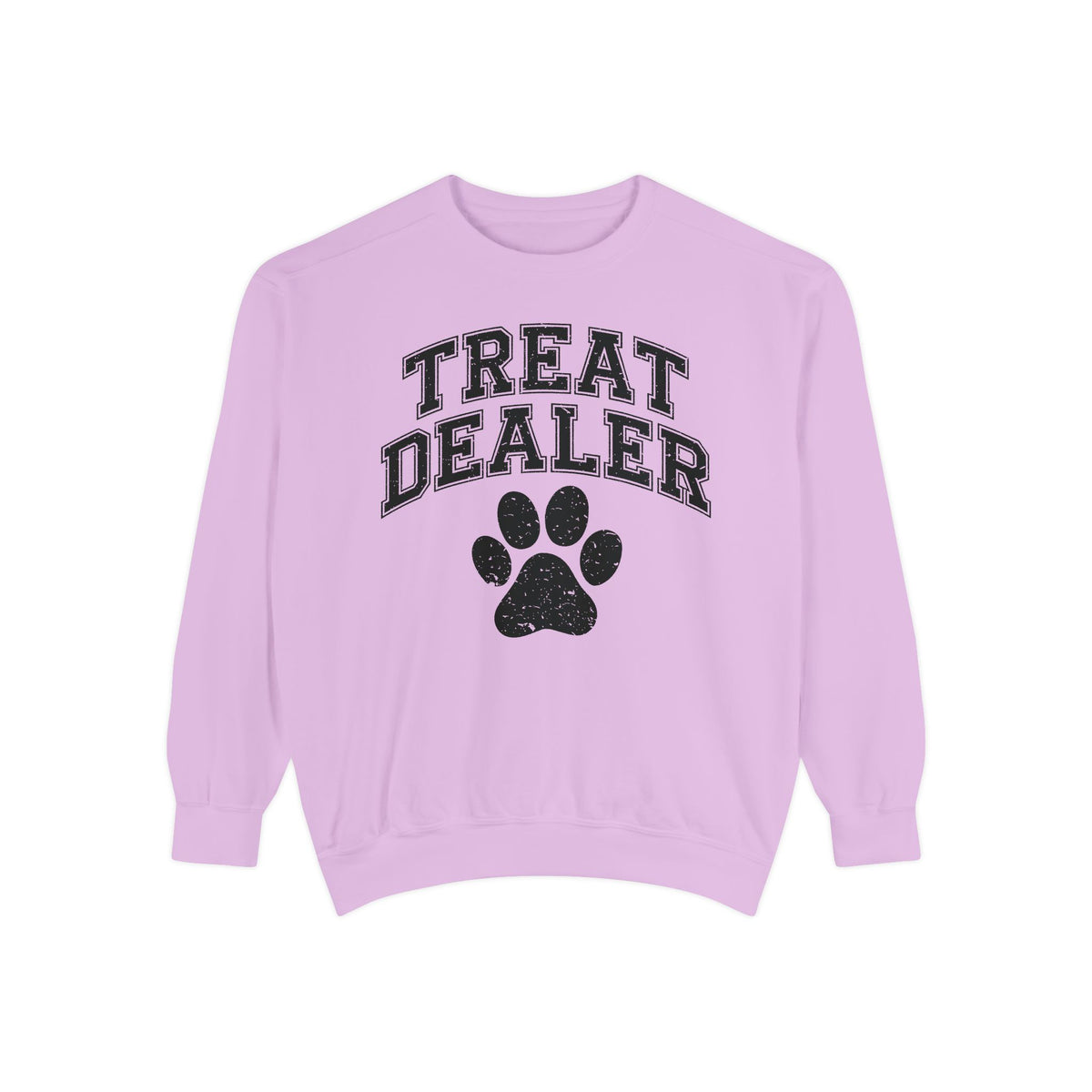 Treat Dealer, Dog Lover - Comfort Colors | Trendy Women's and Men's Sweatshirt. Direct to Garment. Printed & Shipped in the USA. Unisex Sizes.